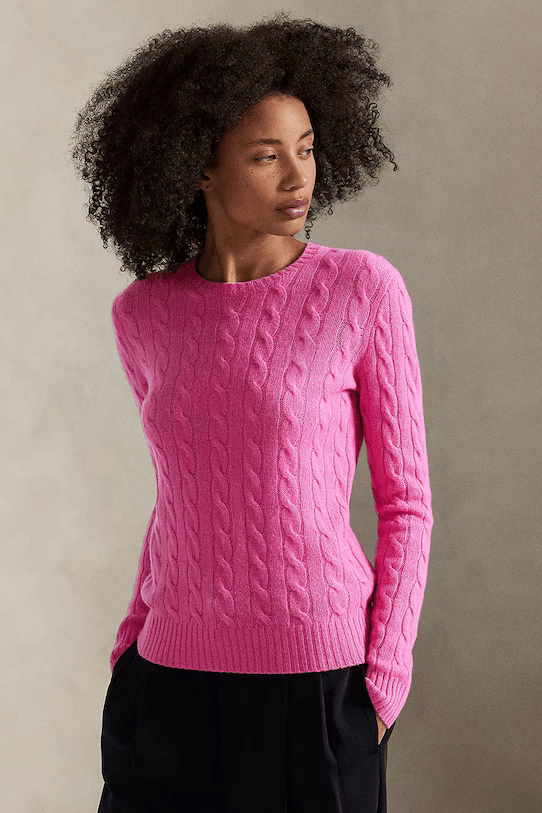 Cable-Knit Cotton-Cashmere Crewneck Jumper