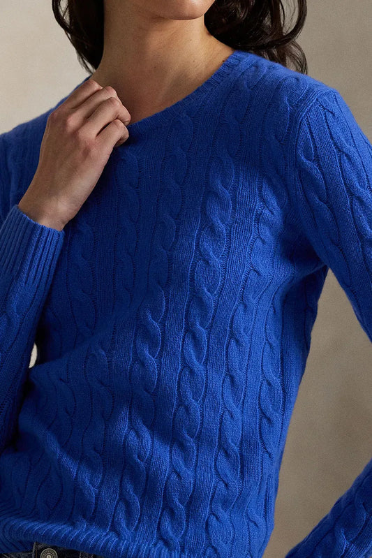 Cable-Knit Cotton-Cashmere Crewneck Jumper