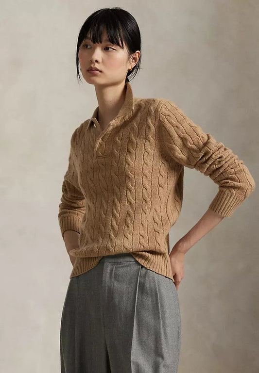 Cable-Knit Wool-Cashmere Sweater