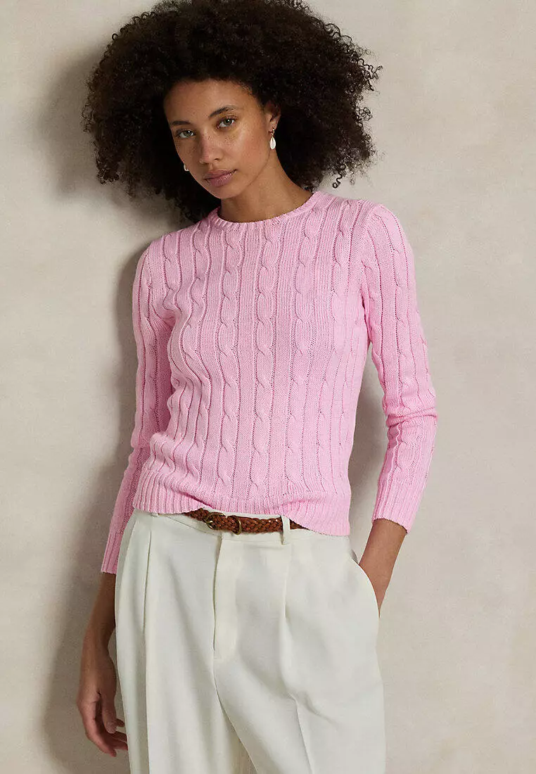 Cable-Knit Cotton-Cashmere Crewneck Jumper